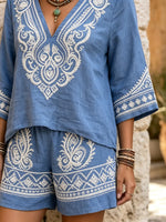 Women's Bohemian Shorts Set