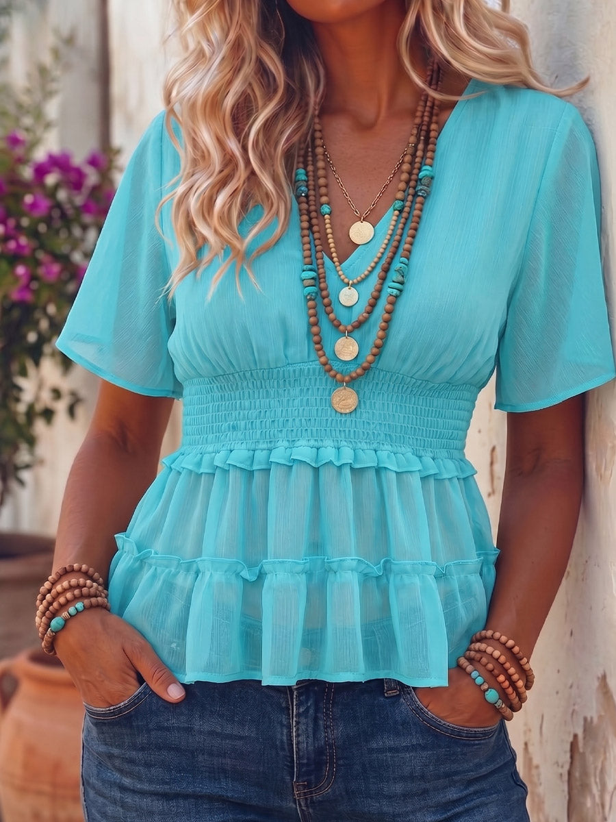 Vintage Art Comfortable Summer Fabrics Casual Shirt